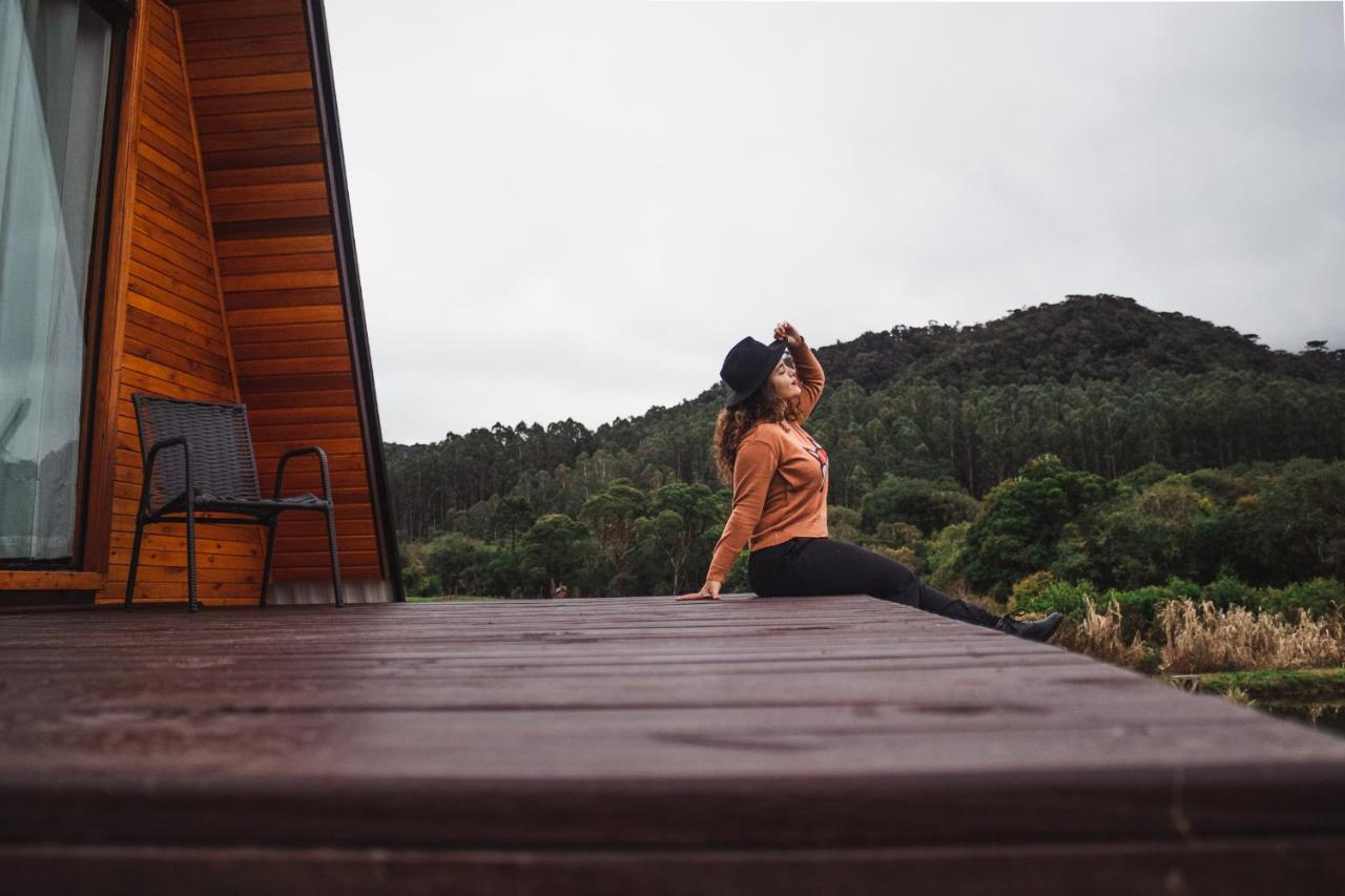 Chale Romantico Com Banheira De Hidromassagem E Lareira Bom Retiro  Exterior foto